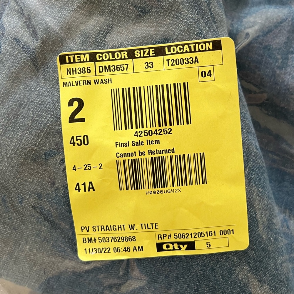 Madewell Perfect Vintage Straight Jean: Crossover Edition / 33 / MALVERN WASH - Picture 9 of 9